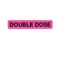 Nevs Label, Double Dose 7/16" x 2-1/4" Flr Pink w/Black P-1196 - alternate 1